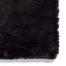 Super Teddy Super Soft Plush Hi Pile Silky Faux Fur Shaggy Black Rug