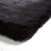 Super Teddy Super Soft Plush Hi Pile Silky Faux Fur Shaggy Black Rug