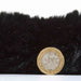 Super Teddy Super Soft Plush Hi Pile Silky Faux Fur Shaggy Black Rug