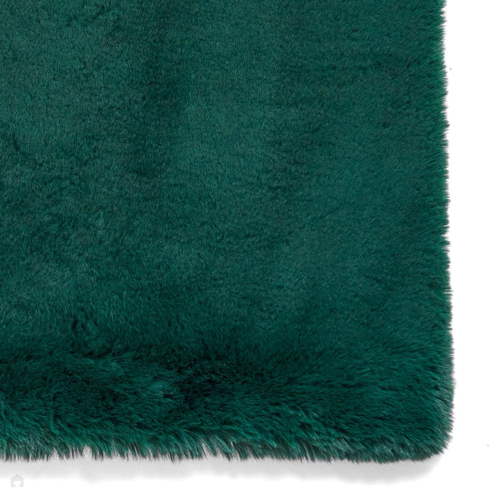 Super Teddy Super Soft Pehmo Hi Pile Silky Faux Fur Shaggy Jewel Green matto