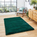 Super Teddy Super Soft Pehmo Hi Pile Silky Faux Fur Shaggy Jewel Green matto