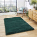 Super Teddy Super Soft Pehmo Hi Pile Silky Faux Fur Shaggy Jewel Green matto