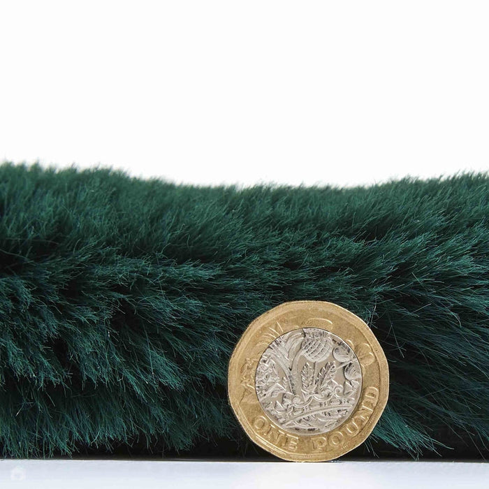 Super Teddy Super Soft Pehmo Hi Pile Silky Faux Fur Shaggy Jewel Green matto