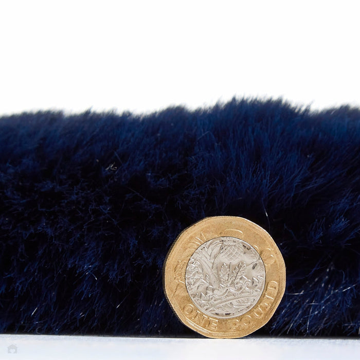 Super Teddy Super Soft Pehmo Hi Pile Silky Faux Fur Shaggy Navy matto