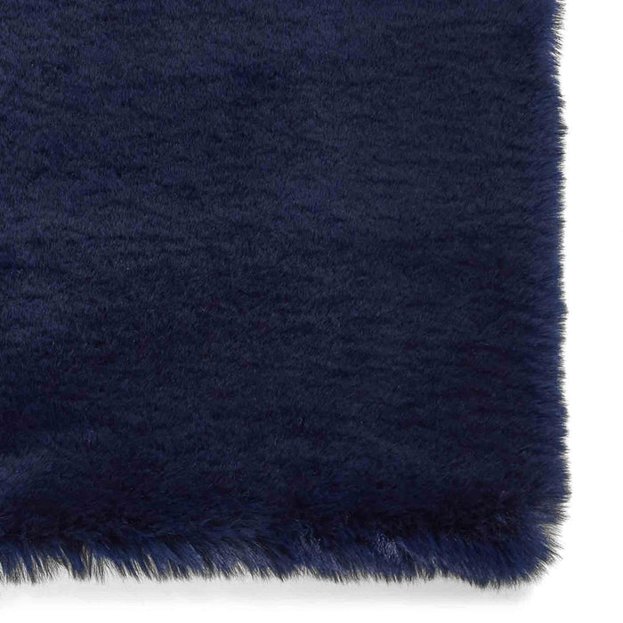 Super Teddy Super Soft Pehmo Hi Pile Silky Faux Fur Shaggy Navy matto