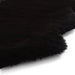 Super Teddy Super Soft Plush Hi Pile Silky Faux Fur Shaggy Sheepskin Black Double/Runner