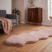 Super Teddy Super Soft Pehmo Hi Pile Silky Faux Fur Shaggy Sheepskin Rose Double/Runner