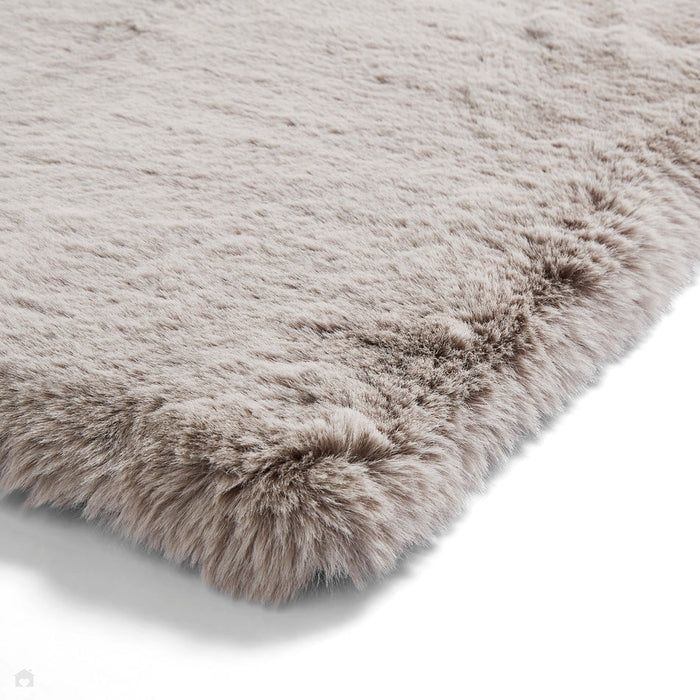 Super Teddy Super Soft Pehmo Hi Pile Silky Faux Fur Shaggy Silver matto