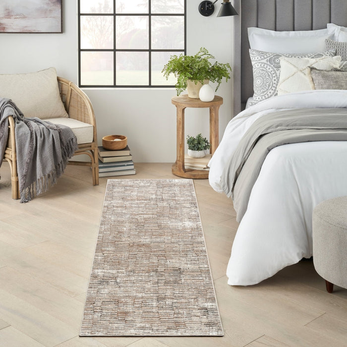 Sustainable Trends SUT06 Ivory Mocha Runner Rug