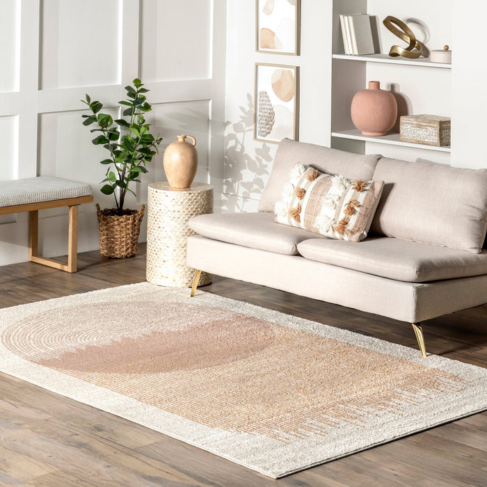 Suzie Sunlight Striped Area Rug 152 Cm Rust