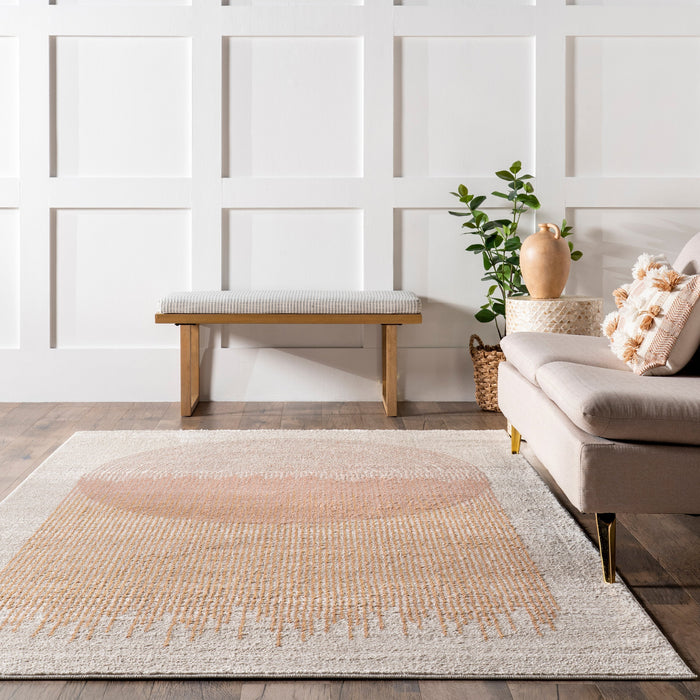 Suzie Sunlight Striped Area Rug 152 Cm Rust