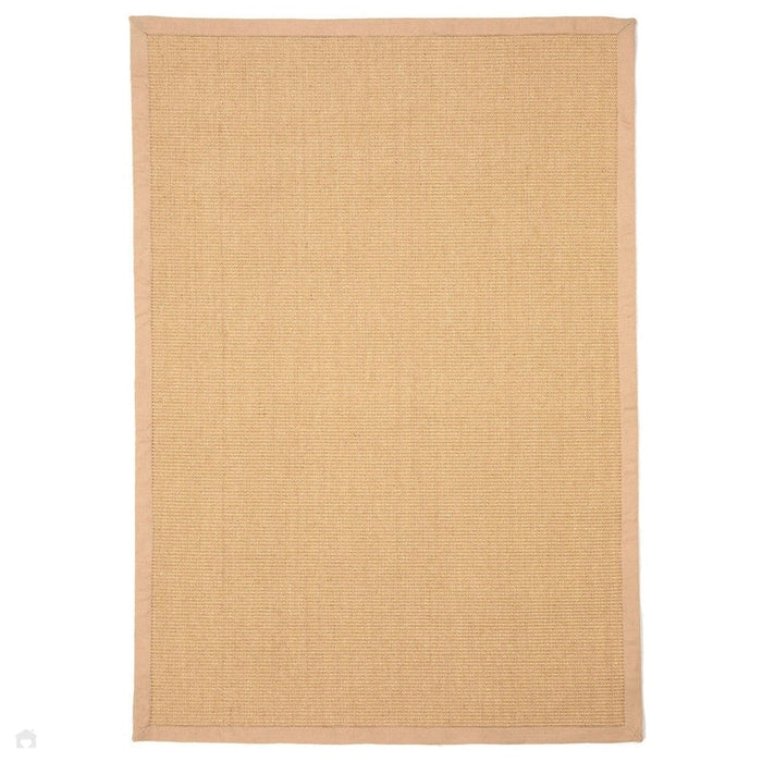 Tappeto Swinton Sisal Juta Border tessitura piatta naturale/beige