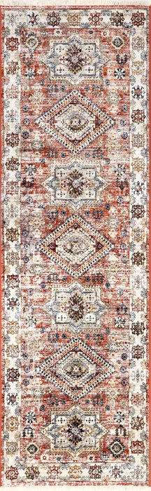 Sydney Vintage Fringed Area Rug 160x230 cm Rust