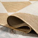 Tan Harlequin Area Rug for Indoor and Outdoor Use