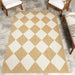 Tan Harlequin Area Rug for Indoor and Outdoor Use