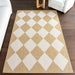 Tan Harlequin Area Rug for Indoor and Outdoor Use