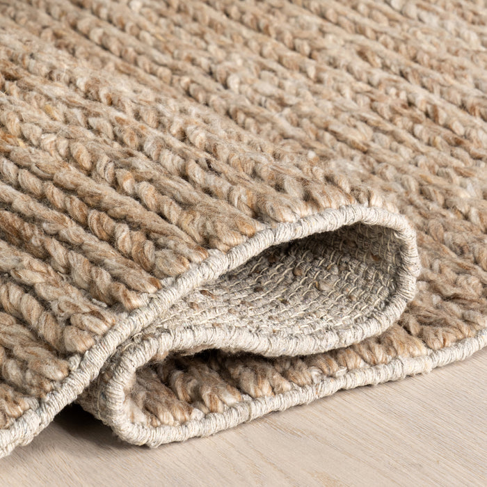 Tan Knit Wool Area Matto 120x180 cm