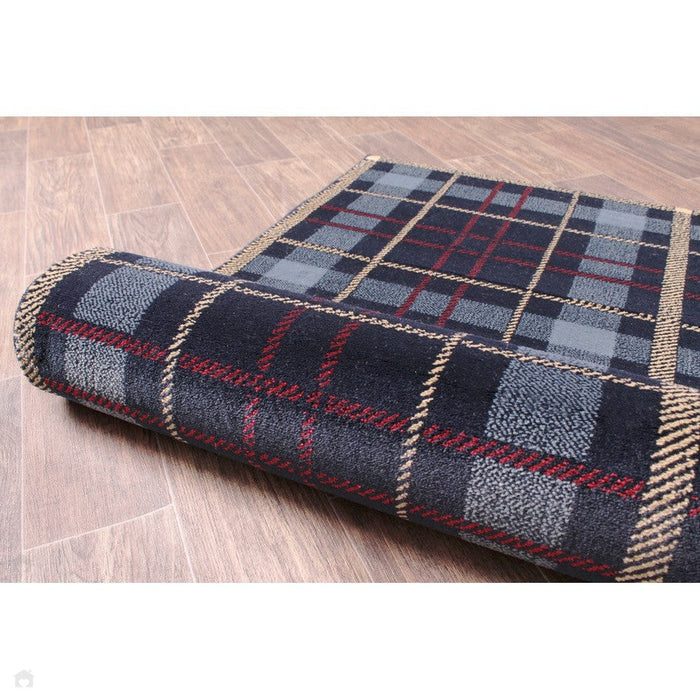 Tartan Check Blue Rug