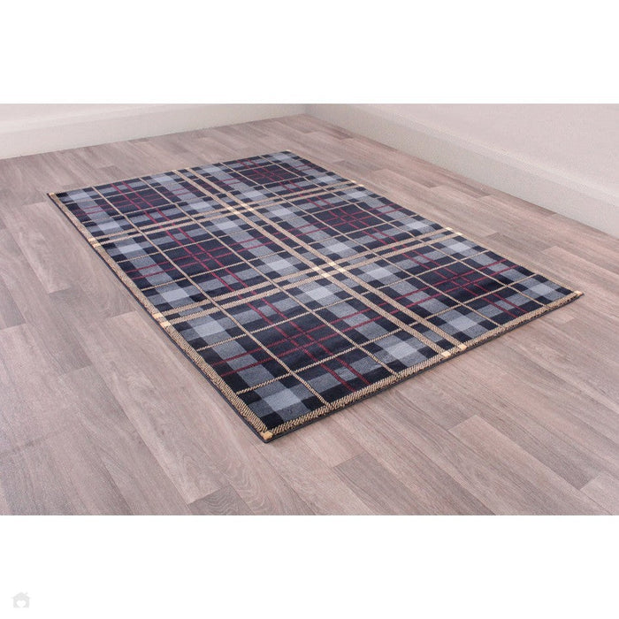 Tartan Check Blue Rug