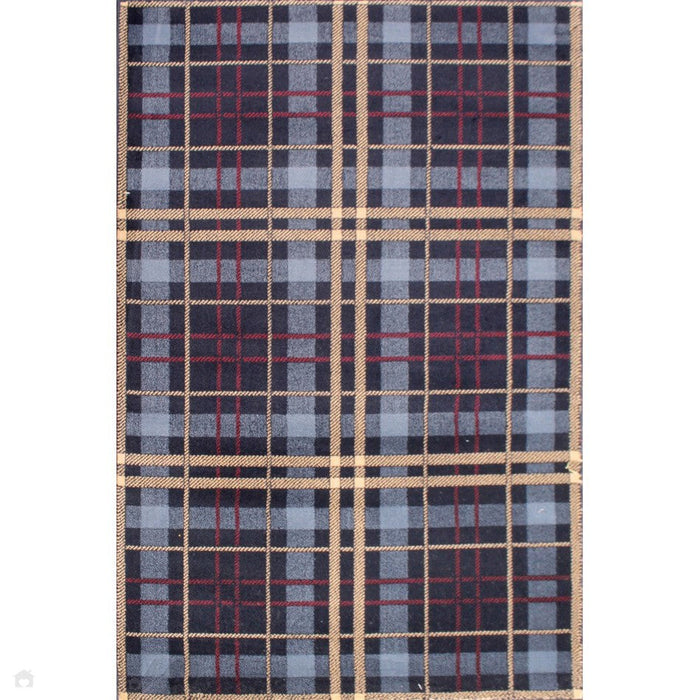 Tartan Check Blue Rug