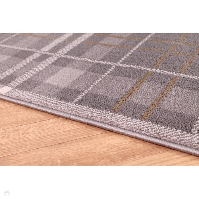 Tartan Check Grey/Ochre -matto