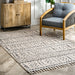 Tassel Area Rug 160cm Ivory