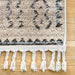 Tassel Area Rug 160cm Ivory