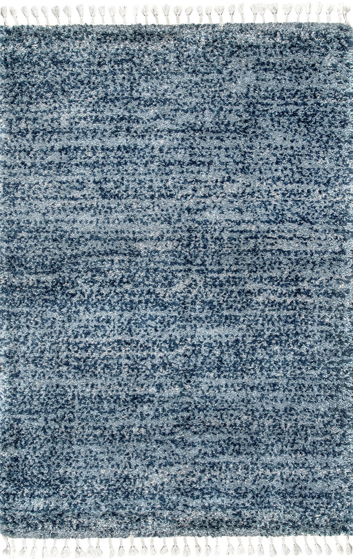 Tassel Blue Shag Area Rug 150x200 cm