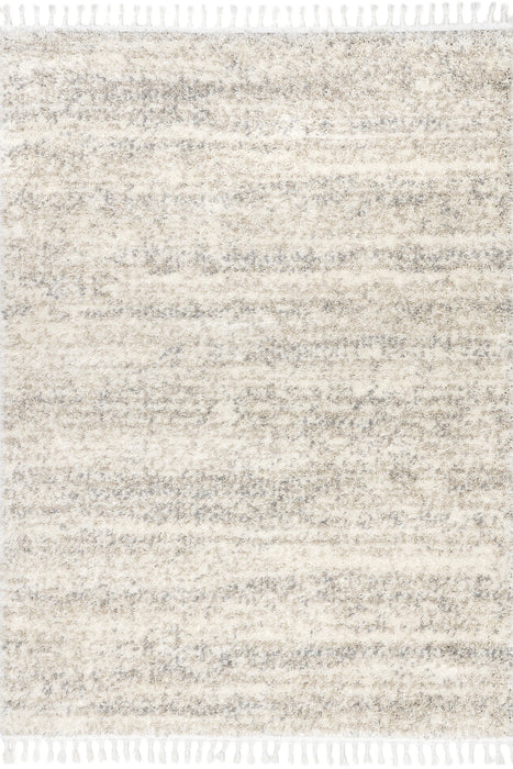 Tassel Edge Ivory Shag Area -matto 120x180 cm