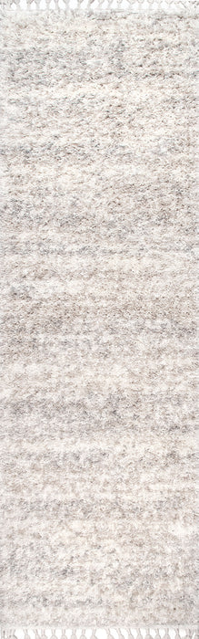 Tassel Rug in Ivory for Home Decor 160 x 230 cm