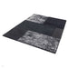 Tate Modern Plain Geometric Tonal Textures Hand-Carved High-Density Wool&Viscose Charcoal Rug