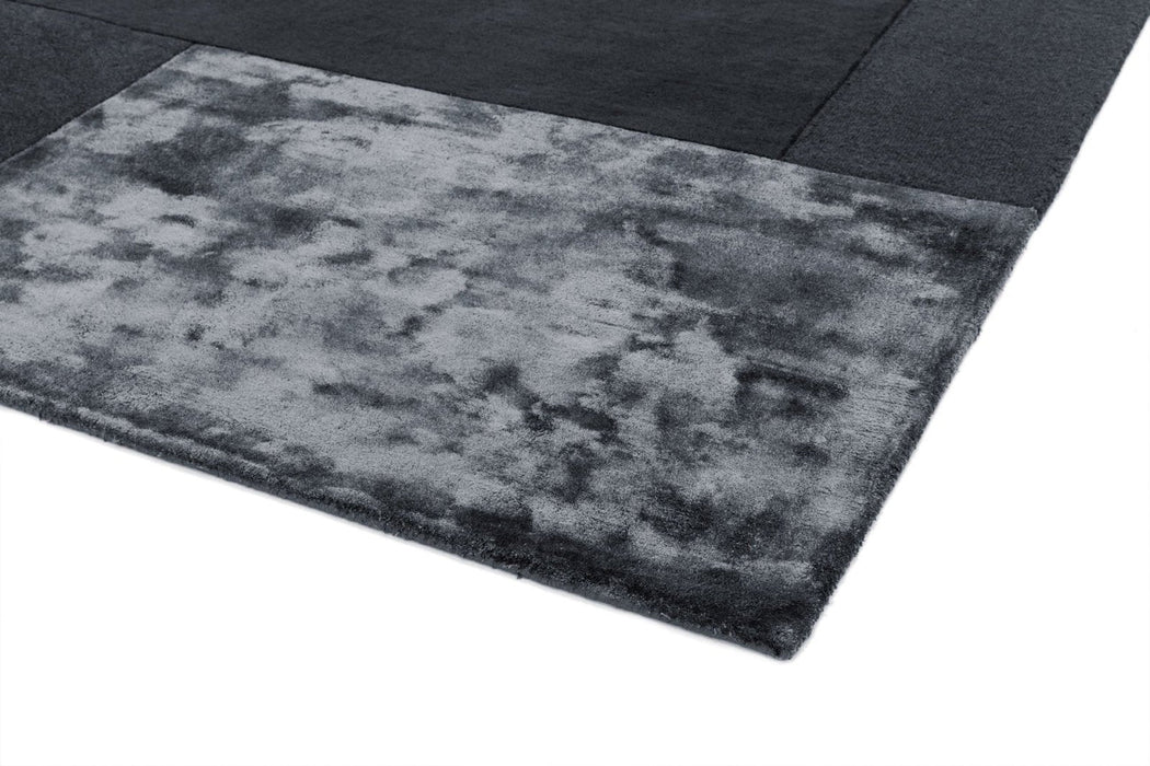 Tate Tonal Textures Charcoal Rug