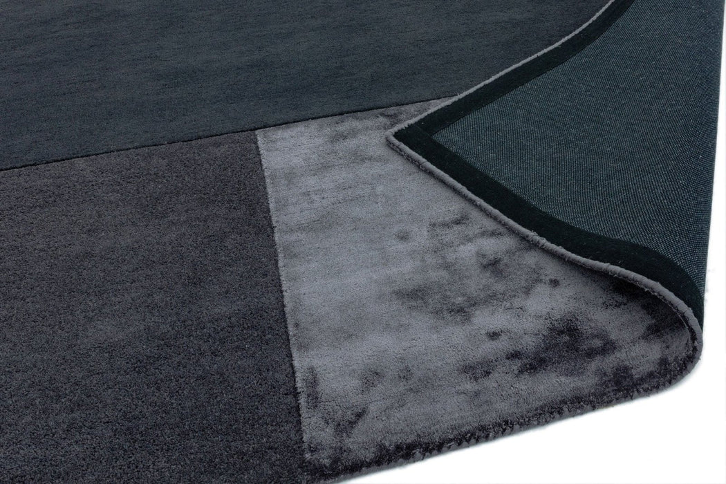 Tate Tonal Textures Charcoal Rug