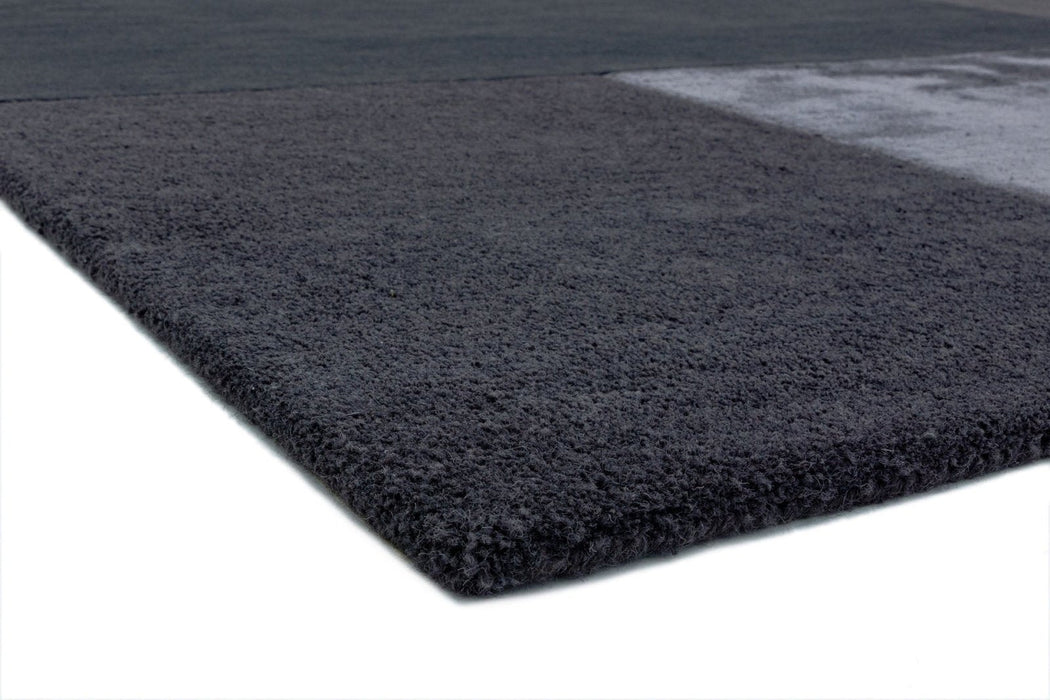 Tate Tonal Textures Charcoal Rug