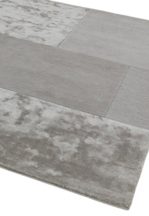 Tate Tonal Textures Silver Rug