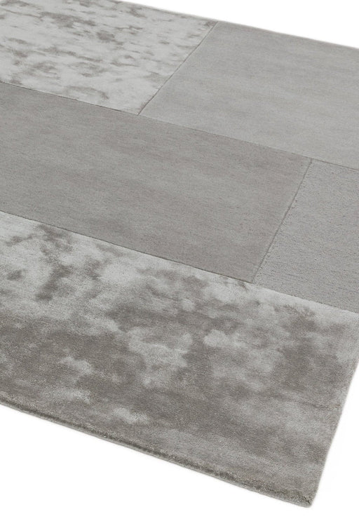 Tate Tonal Textures Silver Rug