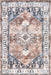 Taupe Machine Washable Medallion Area Rug 160x230 cm