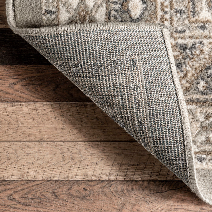 Taupe Melange Tiles Area Rug 120x180 cm