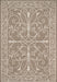 Taupe Vine-Inspired Indoor Outdoor Rug 240cm Durable