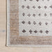 Taupe Washable Cross Rug 50x80 cm For Busy Homes