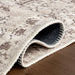 Taupe Washable Medallion Area Rug for Homes