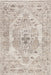 Taupe Washable Medallion Area Rug for Homes