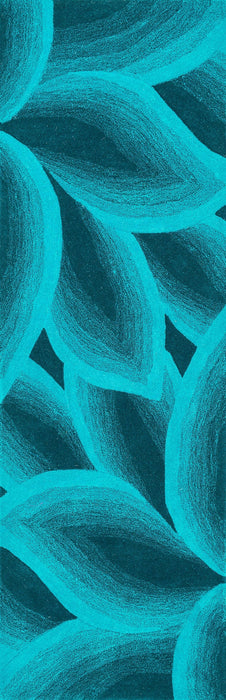 Teal Coastal Area Rug for Living Room and Bedroom