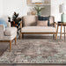 Teal Faded Lace Area Rug for Living Room 160x230 cm
