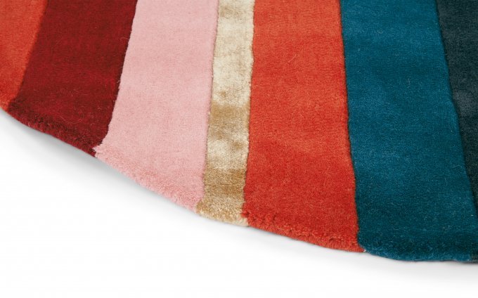 Ted Baker Sahara Round Burgundy 56105 Rug