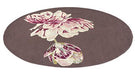 Ted Baker Tranquillity Tranquility Aubergine Round 56005 Rug