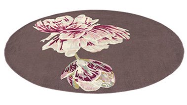 Ted Baker Tranquillity Tranquility Aubergine Round 56005 Rug