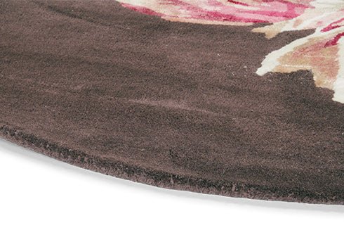 Ted Baker Tranquillity Tranquility Aubergine Round 56005 Rug