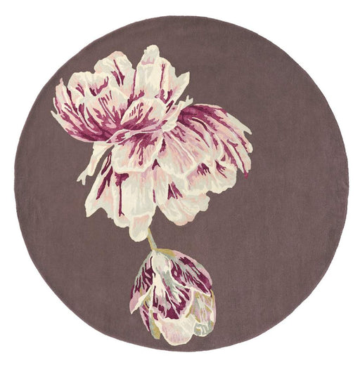 Ted Baker Tranquillity Tranquility Aubergine Round 56005 Rug