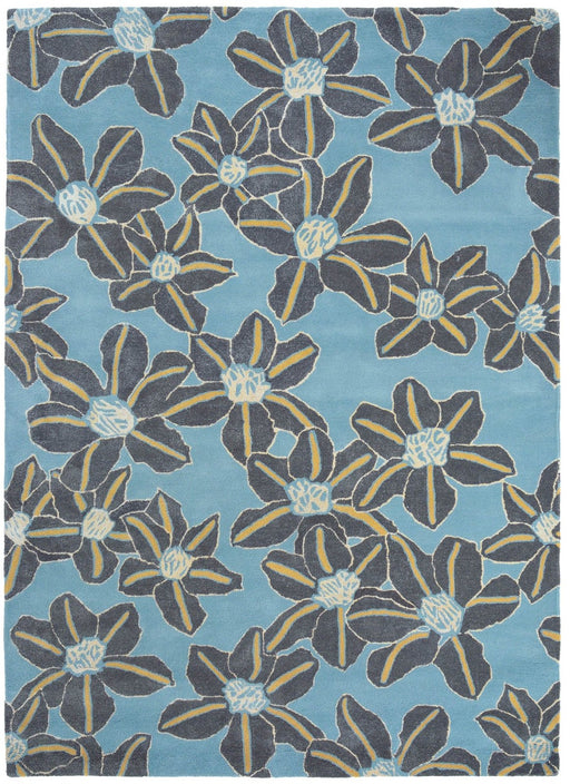 Ted Baker Zakouma 160608 Floral Light Blue Rug